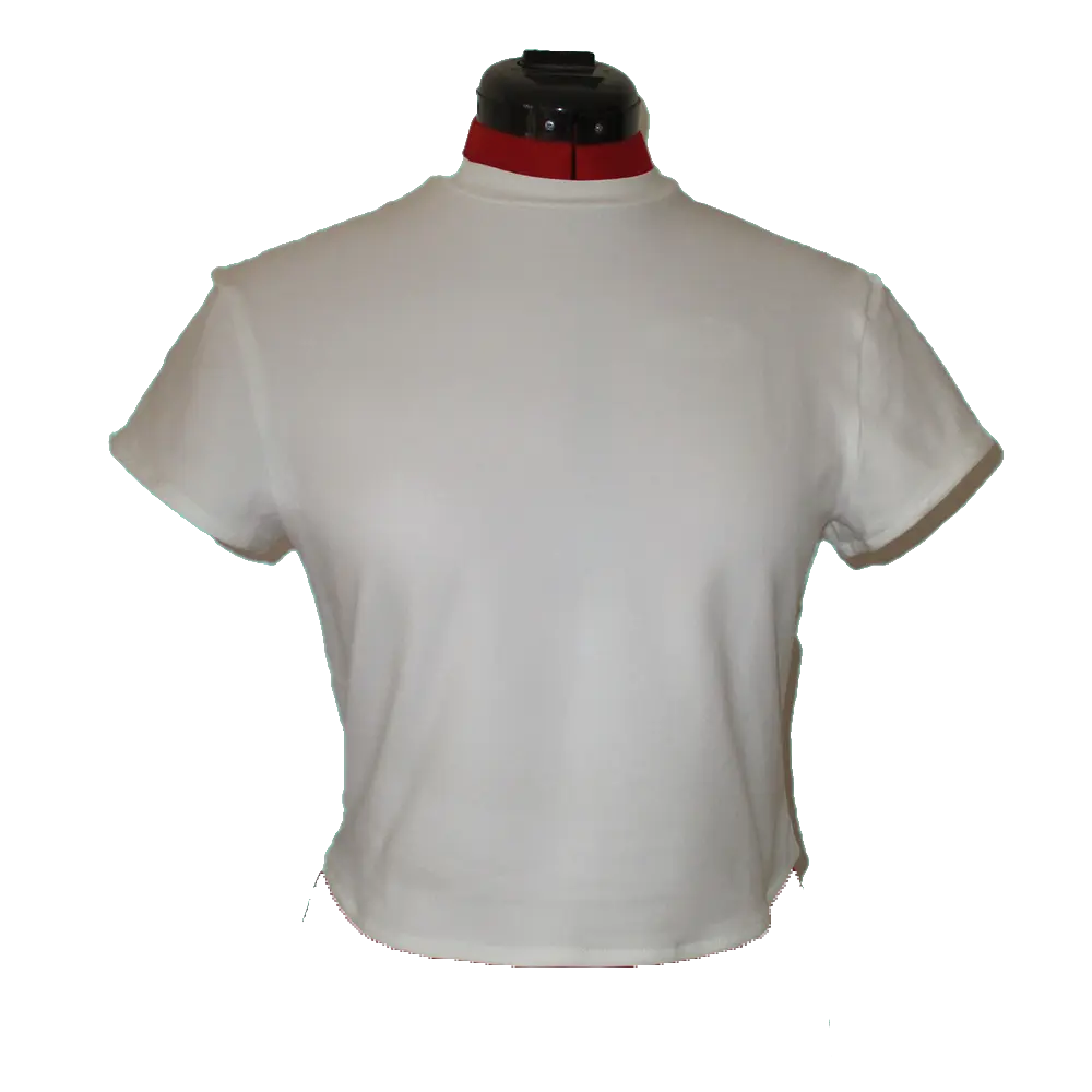 Baby Look - Camiseta de Algodão orgânico com lycra sem estampa